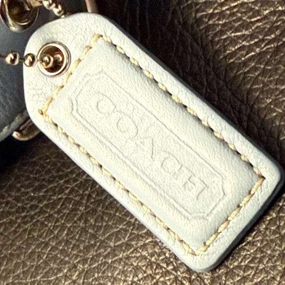 Coach Baby Blue Leather Shoulder Bag - Picture 15 of 16